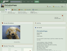 Tablet Screenshot of pincushionpuppy.deviantart.com