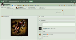 Desktop Screenshot of ladylionink.deviantart.com