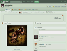 Tablet Screenshot of ladylionink.deviantart.com