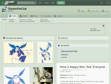 Tablet Screenshot of glaceonfanclub.deviantart.com