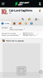 Mobile Screenshot of cat-lord-saphirex.deviantart.com