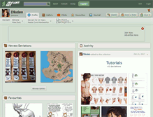 Tablet Screenshot of dikoleo.deviantart.com