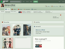 Tablet Screenshot of marcus-x-oliver.deviantart.com
