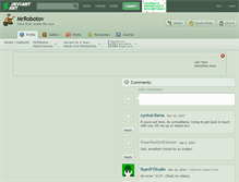 Tablet Screenshot of mrrobotov.deviantart.com