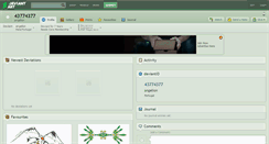Desktop Screenshot of 43774377.deviantart.com