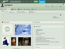 Tablet Screenshot of androgynos.deviantart.com