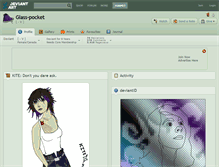 Tablet Screenshot of glass-pocket.deviantart.com