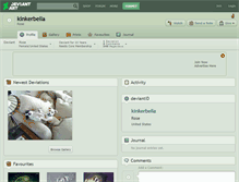 Tablet Screenshot of kinkerbella.deviantart.com