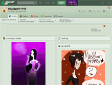 Tablet Screenshot of missstar091995.deviantart.com