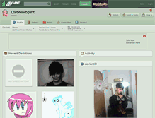 Tablet Screenshot of lostwindspirit.deviantart.com