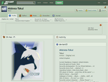 Tablet Screenshot of mistress-tokui.deviantart.com