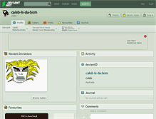 Tablet Screenshot of caleb-is-da-bom.deviantart.com