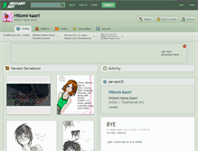 Tablet Screenshot of hitomi-kaori.deviantart.com