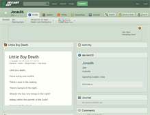 Tablet Screenshot of jonas86.deviantart.com
