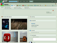 Tablet Screenshot of matuku.deviantart.com