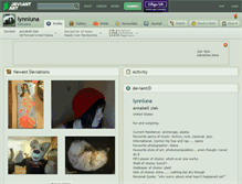 Tablet Screenshot of lynnluna.deviantart.com