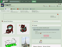 Tablet Screenshot of draggygirl.deviantart.com