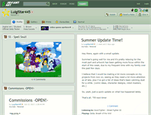 Tablet Screenshot of luigistar445.deviantart.com