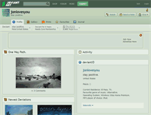 Tablet Screenshot of jonlovesyou.deviantart.com