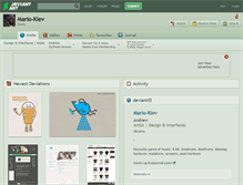 Tablet Screenshot of mario-kiev.deviantart.com