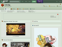 Tablet Screenshot of m4d-dog.deviantart.com