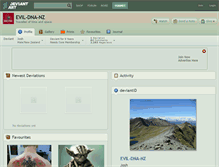 Tablet Screenshot of evil-dna-nz.deviantart.com