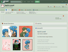 Tablet Screenshot of marth-lowell.deviantart.com