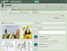 Tablet Screenshot of koolkat96.deviantart.com