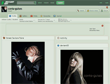 Tablet Screenshot of conta-guises.deviantart.com