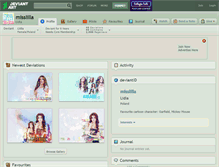 Tablet Screenshot of misslilla.deviantart.com