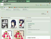 Tablet Screenshot of naruhina-love.deviantart.com