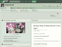 Tablet Screenshot of kreepy-kawaii.deviantart.com