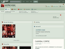 Tablet Screenshot of cannibal-corpse.deviantart.com