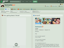 Tablet Screenshot of danimarion.deviantart.com