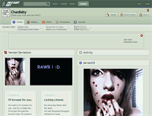 Tablet Screenshot of chaobaby.deviantart.com