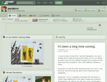 Tablet Screenshot of pandaluvr.deviantart.com