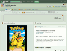 Tablet Screenshot of coshi-dragonite.deviantart.com