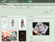 Tablet Screenshot of etlym.deviantart.com