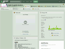 Tablet Screenshot of male-in-pants-lovers.deviantart.com
