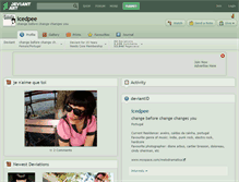 Tablet Screenshot of icedpee.deviantart.com