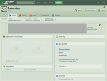 Tablet Screenshot of powerxless.deviantart.com