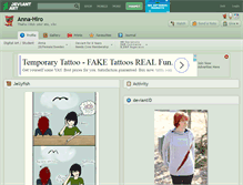 Tablet Screenshot of anna-hiro.deviantart.com