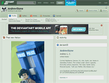 Tablet Screenshot of andrewstone.deviantart.com