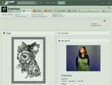 Tablet Screenshot of evanrinya.deviantart.com