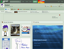 Tablet Screenshot of heckox.deviantart.com