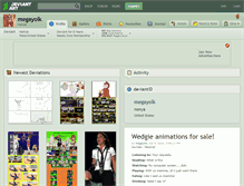 Tablet Screenshot of megayolk.deviantart.com