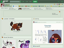 Tablet Screenshot of djc631.deviantart.com