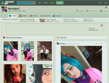 Tablet Screenshot of narusasu1.deviantart.com