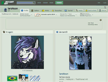 Tablet Screenshot of larsmoon.deviantart.com