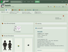 Tablet Screenshot of neotailz.deviantart.com